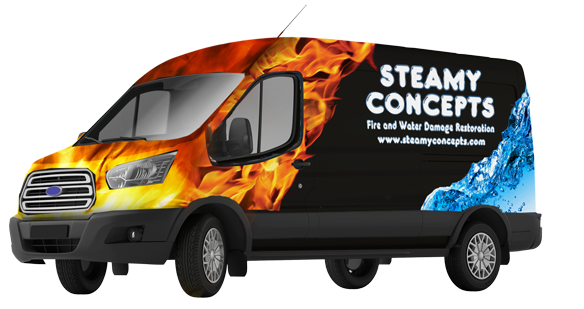 Water Damage and Mold Remediation Removal Van in Buckeye